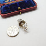 Sterling Silver Champagne on Ice Charm Pendant Vintage c1970