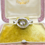 Sterling Silver Twist Ring Vintage c1970 Size M