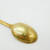 King George V Sterling Silver Gilt Commemorative Spoon 1949 Sheffield