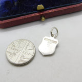 Sterling Silver and Enamel Austria Travel Shield Charm Pendant Vintage c1970