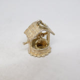 Sterling Silver Good Luck Wishing Well Charm Pendant Vintage c1970