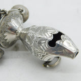 George III Sterling Silver Red Agate Baby Rattle & Teether Antique c1780s
