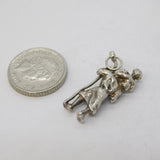 Sterling Silver St Christopher Travel Charm Pendant Vintage c1970s