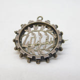 Victorian Sterling Silver 'Zillah' Name Brooch or Pendant Antique c1880s