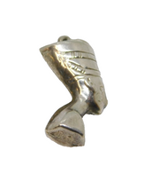 Sterling Silver Nefertiti Charm Pendant Vintage c1970
