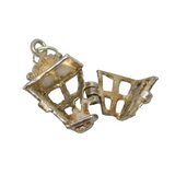 Sterling Silver Opening Lantern Charm Pendant Vintage c1970