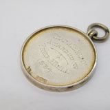 Art Deco Sterling Silver 'Whitley Flower Show' Fob Medal Antique Birmingham
