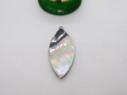 Sterling Silver Abalone Drop Charm Pendant Vintage c1970