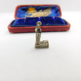 Sterling Silver Big Ben Charm Pendant Vintage c1970