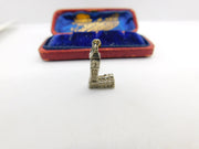Sterling Silver Big Ben Charm Pendant Vintage c1970