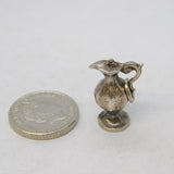 Sterling Silver Wine Jug Ewer Charm Pendant Vintage c1970