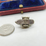 Sterling Silver Victorian Paddle Boat Charm Pendant Vintage c1970