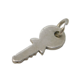 Sterling Silver Little Key Charm Pendant Vintage c1970