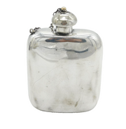 19th Century Silver Plated Hip Flask Antique c1880s Thomas Wilkinson & Sons