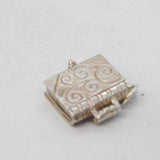 Sterling Silver Holy Bible Charm Pendant Vintage c1970