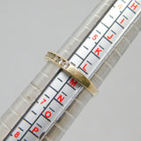 Sterling Silver Channel Set Spinel Half Eternity Ring Vintage c1970 Size L 1/2