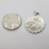 Georg Jensen Sterling Silver St Christopher Travel Pendant Vintage c1970s