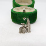Sterling Silver Westminster Abbey Charm Pendant Vintage c1970