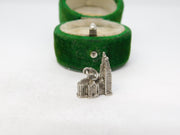 Sterling Silver Westminster Abbey Charm Pendant Vintage c1970