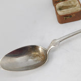 Victorian Dutch Sterling Silver Harp Pattern Teaspoon Antique c1880 E.Spitz