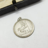 Sterling Silver St Christopher Travel Pendant Vintage c1970