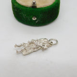 Sterling Silver Highland Bagpiper Charm Pendant Vintage c1970