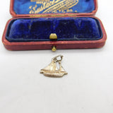 Sterling Silver Sailing Boat Charm Pendant Vintage c1970