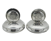 Sterling Silver Military Interest Place Settings Antique 1914 Birmingham Deco