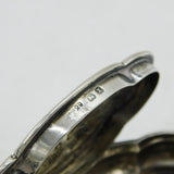Victorian Sterling Silver Reynold's Angels Pill Box Antique 1897 Birmingham