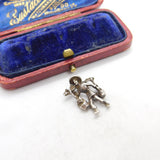 Sterling Silver Oriental Farmer with Buckets Charm Pendant Vintage c1970