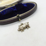 Sterling Silver Little Piggy Charm Pendant Vintage c1970