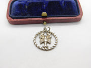 Sterling Silver Cancer the Crab Zodiac Charm Pendant Vintage c1970