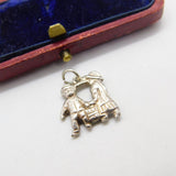 Sterling Silver Jack and Jill Went Up the Hill Charm Pendant Vintage c1970