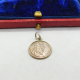 Sterling Silver St Christopher Travel Saint Charm Pendant Vintage c1970
