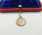 Sterling Silver St Christopher Travel Saint Charm Pendant Vintage c1970