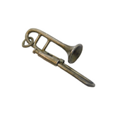 Sterling Silver Trombone Charm Pendant Vintage c1970s