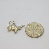 Sterling Silver Elephant Charm Pendant Vintage c1970