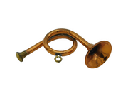 20th Century Copper & Brass Novelty Bugle Horn Ornament Antique c1920s