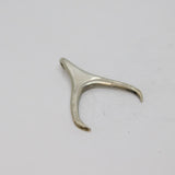 Sterling Silver Studio Style Contemporary Wishbone Pendant Vintage c1970