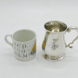 George II Sterling Silver Baluster Christening Mug Tankard Antique 1754 London