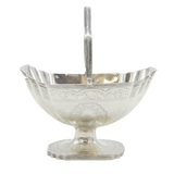 George III Sterling Silver Dog Crest Sweet-Treat Basket Antique 1793 London
