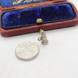 Sterling Silver Fire Hydrant Charm Pendant Vintage c1970