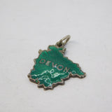 Sterling Silver Enamel Devon Souvenir Charm Pendant Vintage c1970