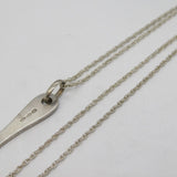 Sterling Silver Small Bottle Opener Pendant Necklace Vintage c1990s