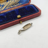 Sterling Silver Dug-Out Canoe Charm Pendant Vintage c1970
