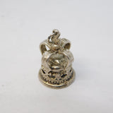 Sterling Silver Royal Crown Charm Pendant Vintage c1970