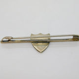 Cambridge Univeristy Sterling Silver & Enamel Shield Brooch Vintage c1970s