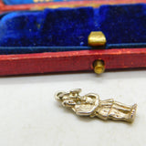 Sterling Silver Gemini Twins Zodiac Charm Pendant Vintage c1970