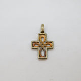 Sterling Silver Kit Heath Small Celtic Cross Studio Pendant Modern c1990s