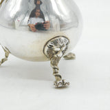 Edwardian Sterling Silver Lion Mask Baluster Cream Jug Antique 1903 London